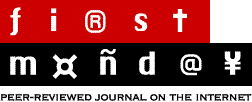 First Monday - Peer Reviewd Journal On The Internet